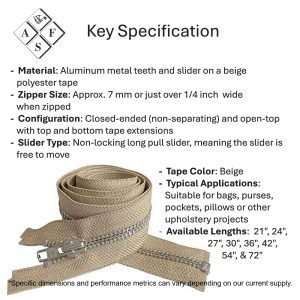 ALUMINUM ZIPPERS